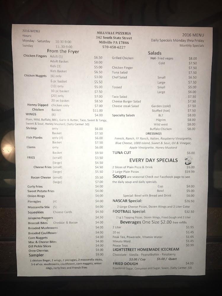 Millville Pizzeria Menu image 4